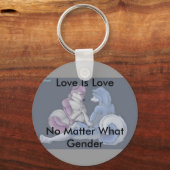 愛は愛のゲイfurry keychain キーホルダー (正面)