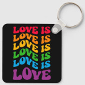 愛は愛のゲイLGBT キーホルダー (裏面)