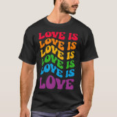 愛は愛のゲイLGBT Tシャツ (正面)