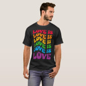 愛は愛のゲイLGBT Tシャツ (正面フル)