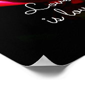 愛は愛のドラマチックなバラポスター ポスター (角)