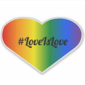 愛は愛のハッシュタグ シール (正面)