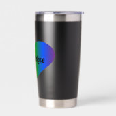 愛は愛のハッシュタグ 保温保冷タンブラー (左面)