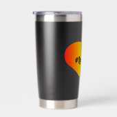 愛は愛のハッシュタグ 保温保冷タンブラー (右面)