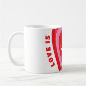 愛は愛のバレンタイン コーヒーマグカップ (左)