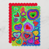 愛は愛のフォークお洒落ハートバレンタイン (正面/裏面)