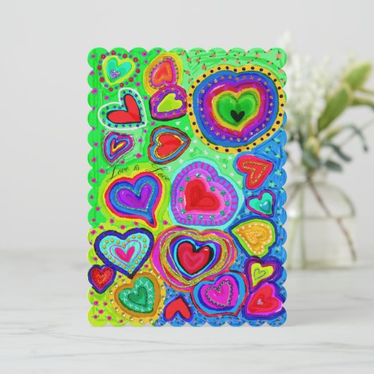 愛は愛のフォークお洒落ハートバレンタイン (スタンド正面)