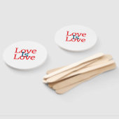 愛は愛のプライドレッドブルー6月LGBTQシンプル文字 ハンドファン (組立なし)