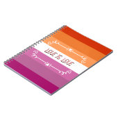 愛は愛のプライド月 ノートブック (左側)