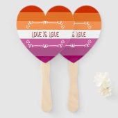 愛は愛のプライド月 ハンドファン (正面&裏面)