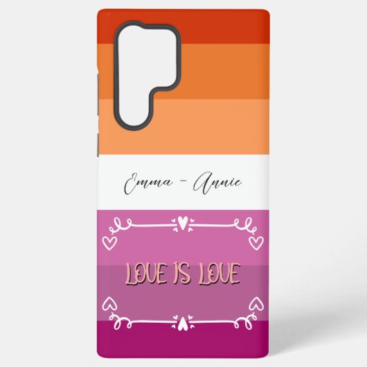 愛は愛のプライド月 SAMSUNG GALAXYケース (裏面)