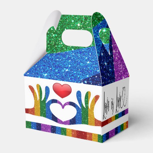 愛は愛の手とハートの箱 フェイバーボックス (裏面サイド)