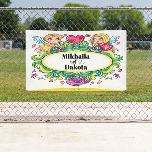 愛は愛の旗 横断幕 (インサイチュ)