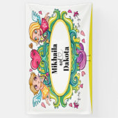 愛は愛の旗 横断幕 (縦)