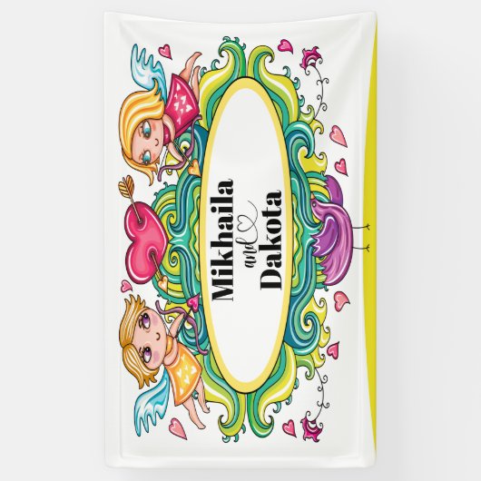 愛は愛の旗 横断幕 (縦)