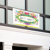 愛は愛の旗 横断幕 (ビルの外側)