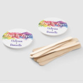 愛は愛の水の色の手結婚のファン ハンドファン (組立なし)