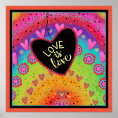 愛は愛の虹のインスピレーションのポスター ポスター (正面)