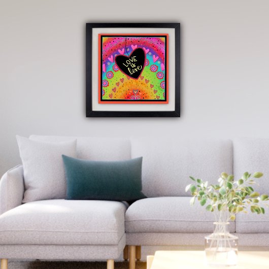 愛は愛の虹のインスピレーションのポスター ポスター