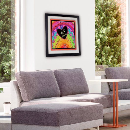 愛は愛の虹のインスピレーションのポスター ポスター