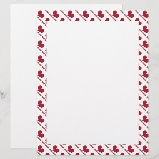 愛は愛の赤いハート (正面/裏面)