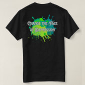 愛は愛を叫ぶプライドステッカー Tシャツ (デザイン裏面)