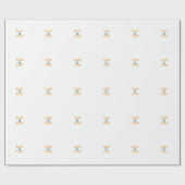 愛は愛オレンジブルーカラフルプライドLGBTQゲイ ラッピングペーパー (フラット)