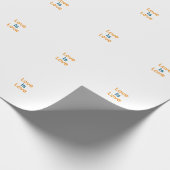 愛は愛オレンジブルーカラフルプライドLGBTQゲイ ラッピングペーパー (角)