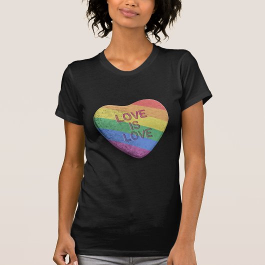 愛は愛キャンデー- .PNGです Tシャツ (正面)