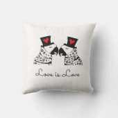 愛は愛ゲイのオウムです クッション (裏面)