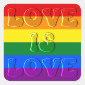 愛は愛ゲイプライド スクエアシール (正面)