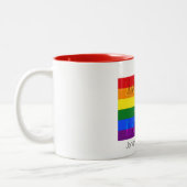 愛は愛ゲイプライド ツートーンマグカップ (左)