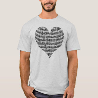 愛は愛ハートのTシャツです Tシャツ
