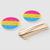 愛は愛パンセクシャルプライドフラッグセットのファン ハンドファン (組立なし)