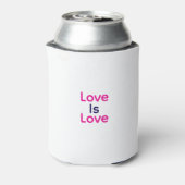 愛は愛ピンク紫のカラフルプライドLGBTQゲイ 缶クーラー (缶裏面)