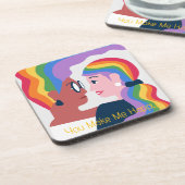 愛は愛プライドバレンタインデー コースター (左側)