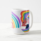 愛は愛プライドバレンタインデー コーヒーマグカップ (正面右)