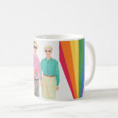 愛は愛プライドバレンタインデー コーヒーマグカップ (正面右)