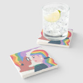 愛は愛プライドバレンタインデー ストーンコースター (横)