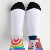 愛は愛プライドバレンタインデー ソックス (上部)