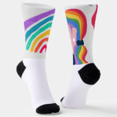 愛は愛プライドバレンタインデー ソックス (傾斜あり)