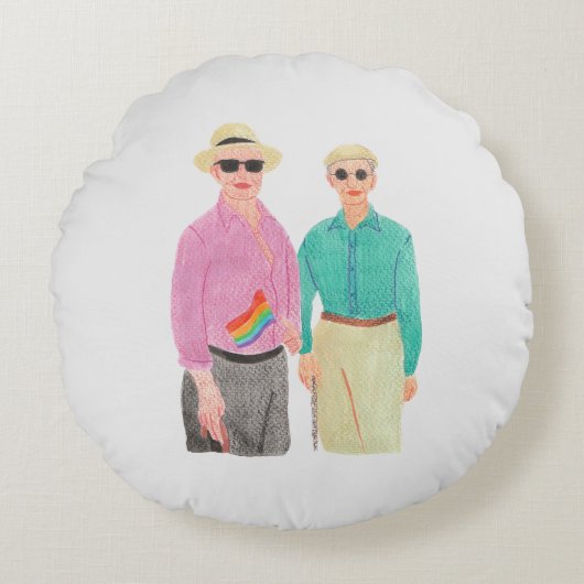 愛は愛プライドバレンタインデー ラウンドクッション (正面)