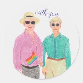 愛は愛プライドバレンタインデー ラウンドシール