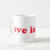 愛は愛プライドlgbt非性別同性愛者愛 コーヒーマグカップ (正面左)