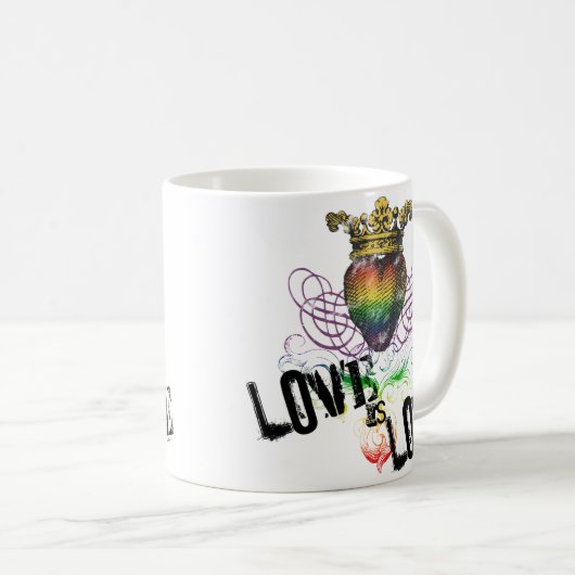 愛は愛マグです コーヒーマグカップ (正面右)