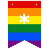 愛は愛レインボーフラッグLGBTプライド結婚披露宴 バンティングフラッグ (第2の旗)