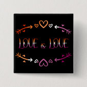 愛は愛レズビアンプライド月ボタン 缶バッジ (正面)