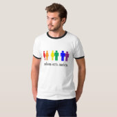 愛は愛ロシアのLGBTQ。 Tシャツ (正面フル)