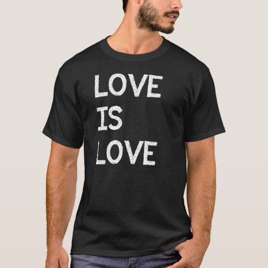 愛は愛人間のゲイ同志の結婚の平等の権利です Tシャツ (正面)