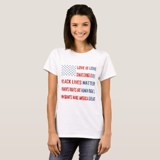 愛は愛女性の基本的なTシャツです Tシャツ